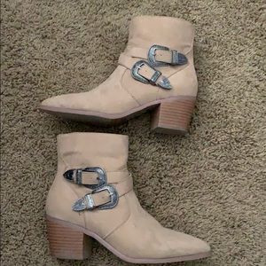 Cowboy boot styled booties